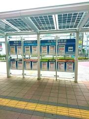 「川越駅西口」バス停留所