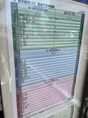 ユキサキnavi 九州産交バス 本妙寺電停前 バス停留所