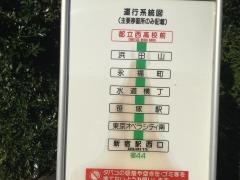 「都立西高前」バス停留所