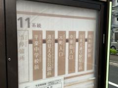 「中村橋」バス停留所