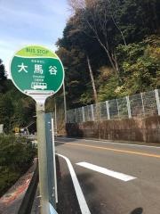 「大馬谷」バス停留所
