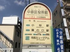 「中原区役所前」バス停留所