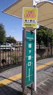 「緑ケ原口」バス停留所