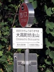 「大高町坊主山」バス停留所