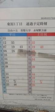 「東原一丁目」バス停留所