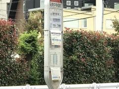 「砧南中学校前」バス停留所