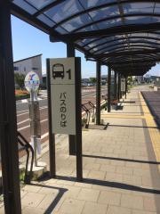 「内原駅前」バス停留所
