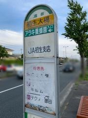 「初生大橋」バス停留所