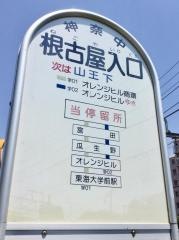 「根古屋入口」バス停留所