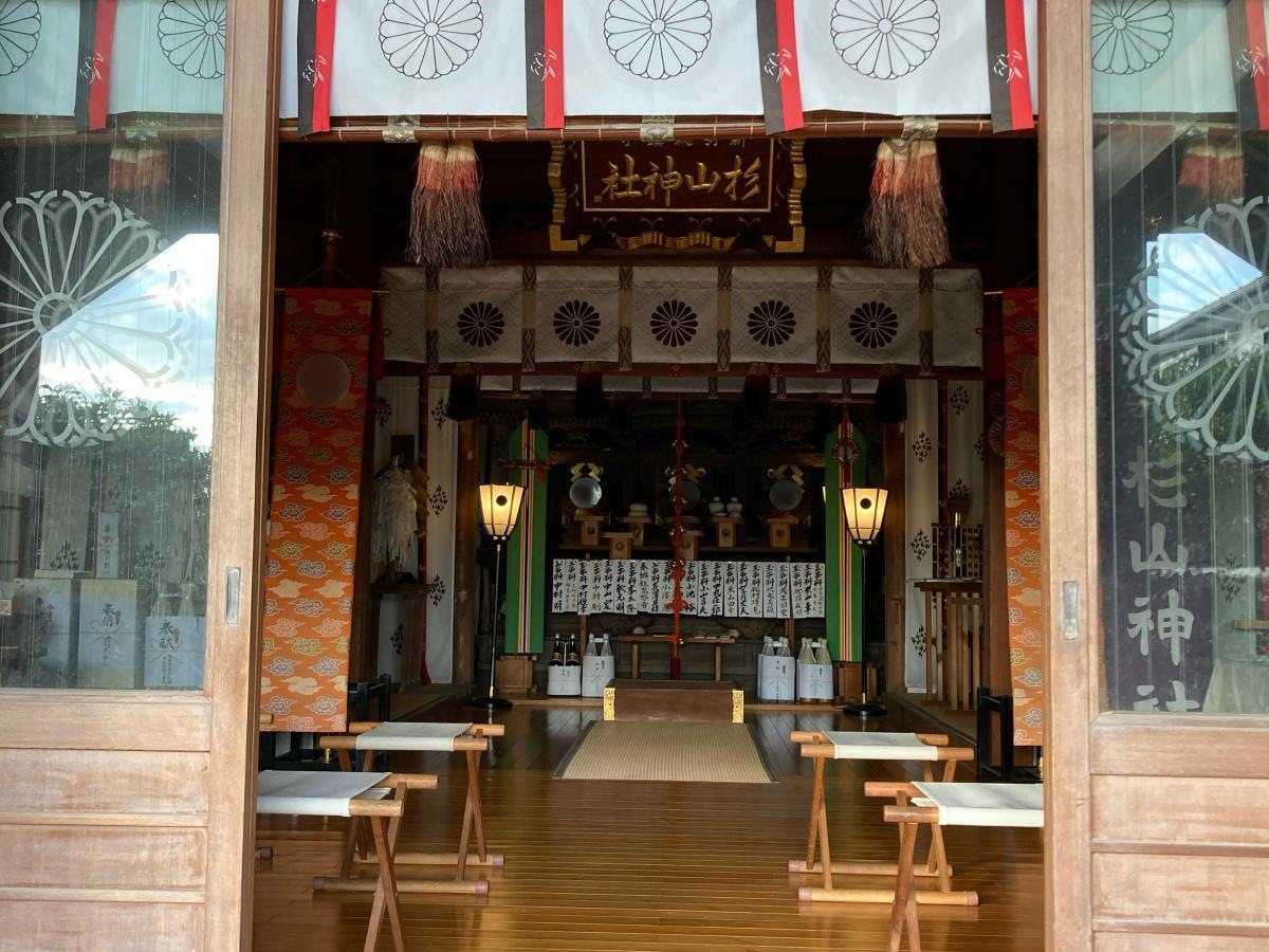 新羽杉山神社の施設外観です。
