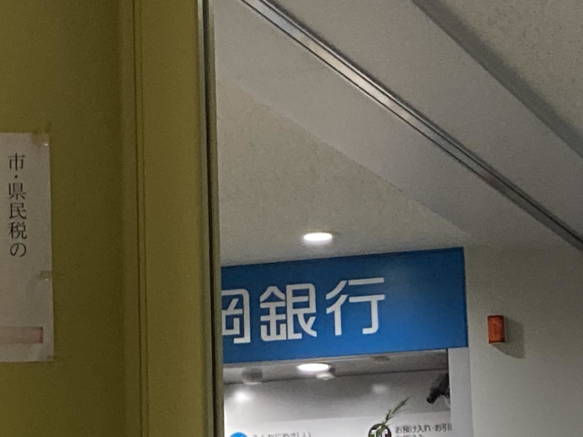 福岡銀行久留米市庁内出張所