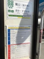 「車折神社前」バス停留所