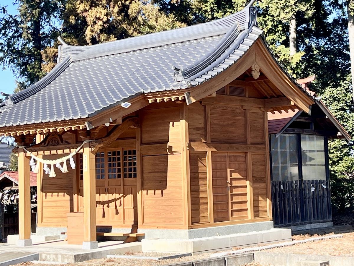 野木神社の拝殿の写真