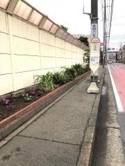 「戸手小学校前」バス停留所