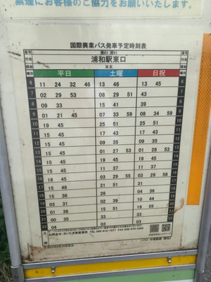 ユキサキナビ 国際興業バス 中尾陸橋 バス停留所 さいたま市緑区中尾