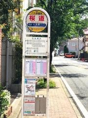 「桜道」バス停留所