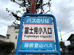 「富士見小入口」バス停留所