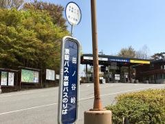 「田ノ谷峠」バス停留所