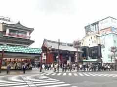 「浅草雷門」バス停留所