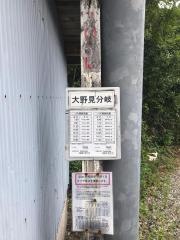 「大野見分岐」バス停留所
