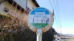「大柏木入口」バス停留所
