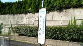 「シートス前」バス停留所