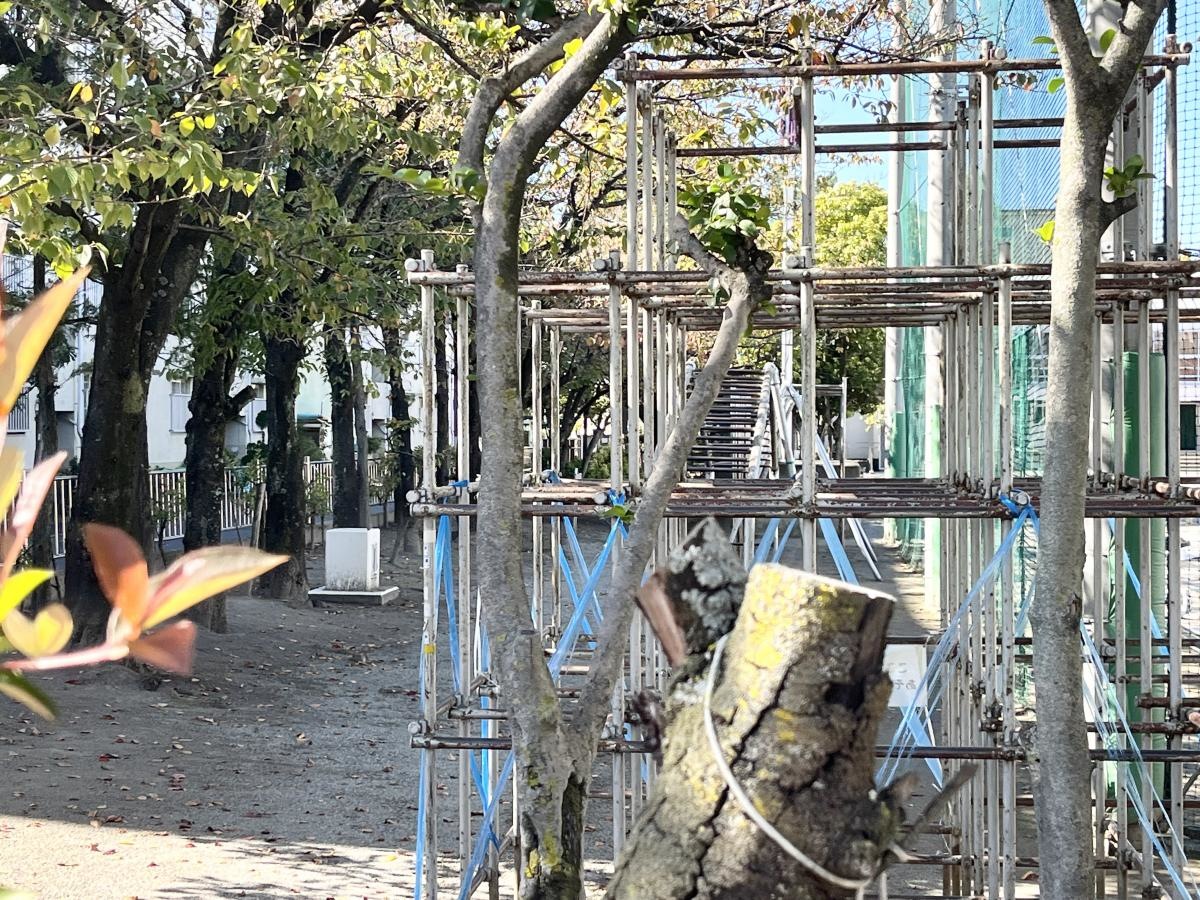 西保木間小学校の校庭