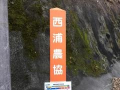 「西浦農協」バス停留所