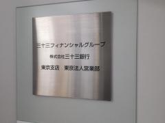 三十三銀行　東京法人営業部