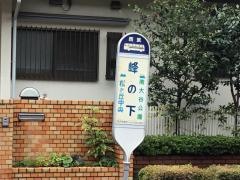 「峰の下」バス停留所
