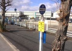 「試験センター前」バス停留所