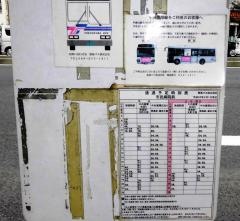 「市民病院前」バス停留所