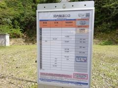 「河内隧道口」バス停留所