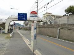 「松ケ江中学校前」バス停留所