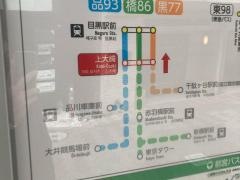 「上大崎」バス停留所