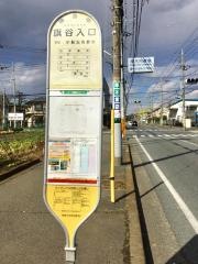 「旗谷入口」バス停留所