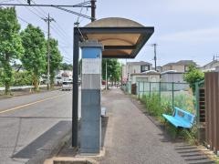 「遊水池前」バス停留所