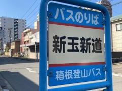「新玉新道」バス停留所