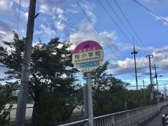 「桜小学校」バス停留所