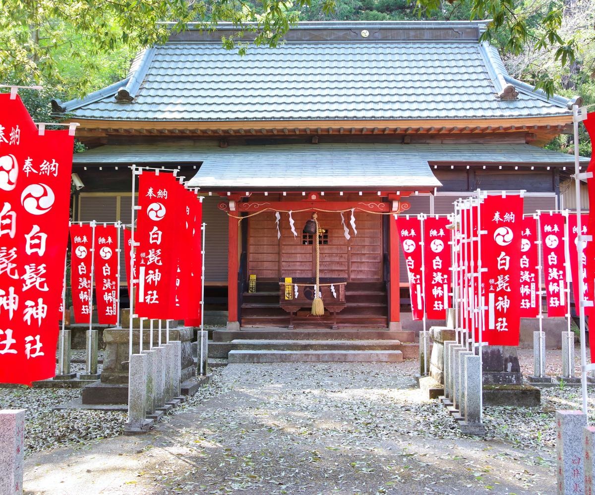 「白髭神社」の拝殿正面