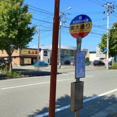 「東大通り」バス停留所