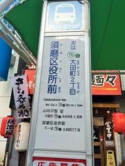 「須磨区役所前」バス停留所