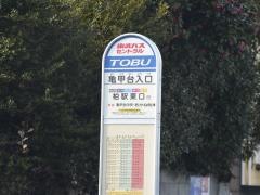 「亀甲台入口」バス停留所
