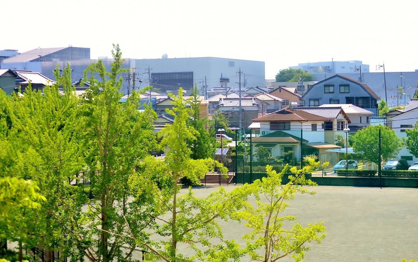平山公園のグラウンド