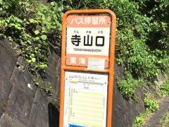 「寺山口」バス停留所
