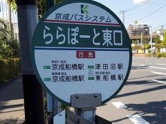 「ららぽーと東口」バス停留所