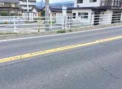 「田川橋」バス停留所