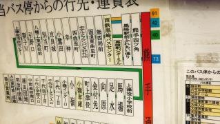 「熊手通」バス停留所