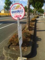 「昭和町役場入口」バス停留所