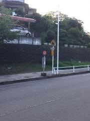 「枡江小学校前」バス停留所